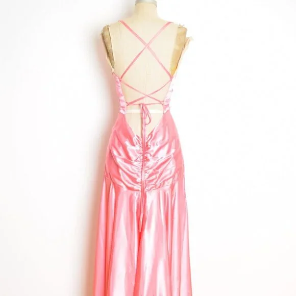 y2k formal dress Vintage Y2k Formal Midi Dress by Kieu's – Odd Faery